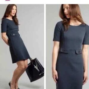 Boden Audrey Graphite/black dress 10L